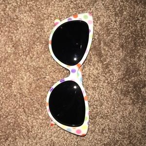 Pin Up Style Polka Dot Cat Eye Sunglasses